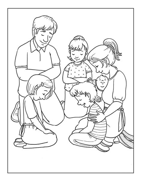 You will need to print and cut up the images before the lesson. Families-Is-Praying-Coloring-Pages.jpg (694×902) | Sunday ...
