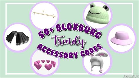 50 Trendy Bloxburg Accessory Codes With Skirts Avrilaur Youtube
