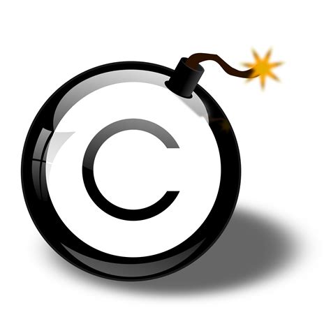 Clipart Copyright Bomb