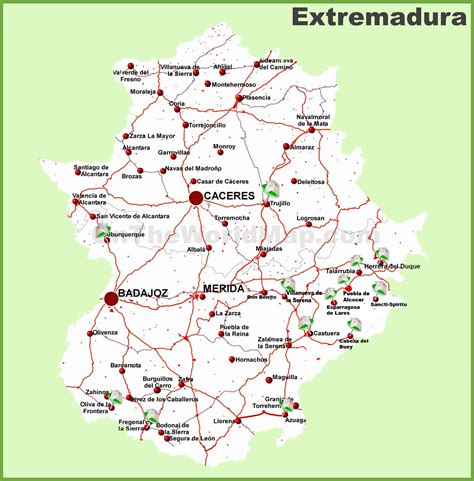 Extremadura road map