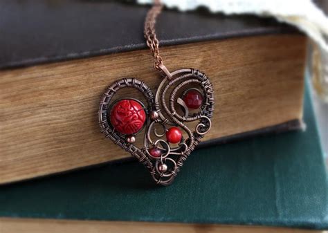 Read Copper Pendant Heart Pendant T For Girlfriend Wire Heart