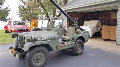 Willys Military Jeep M38a1 M38a1c 1952 With 106mm Recoilless Rifle