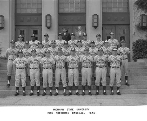 On The Banks Of The Red Cedar 1965 Freshman Baseball Team