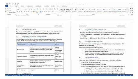 Installation Guide Template (MS Word) – Templates, Forms, Checklists