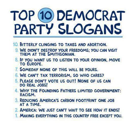 Top 10 Democratic Party Slogans Frank Broughton Times