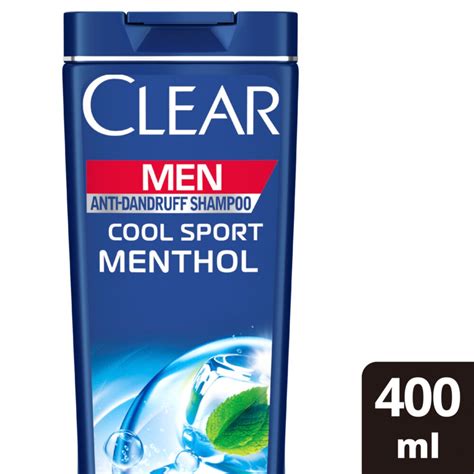 Clear Mens Cool Sport Menthol Anti Dandruff Shampoo 400ml Online At