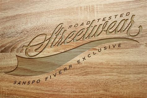 Create A Realistic Wood Engraving Logo Mockup By Sanspo Fiverr