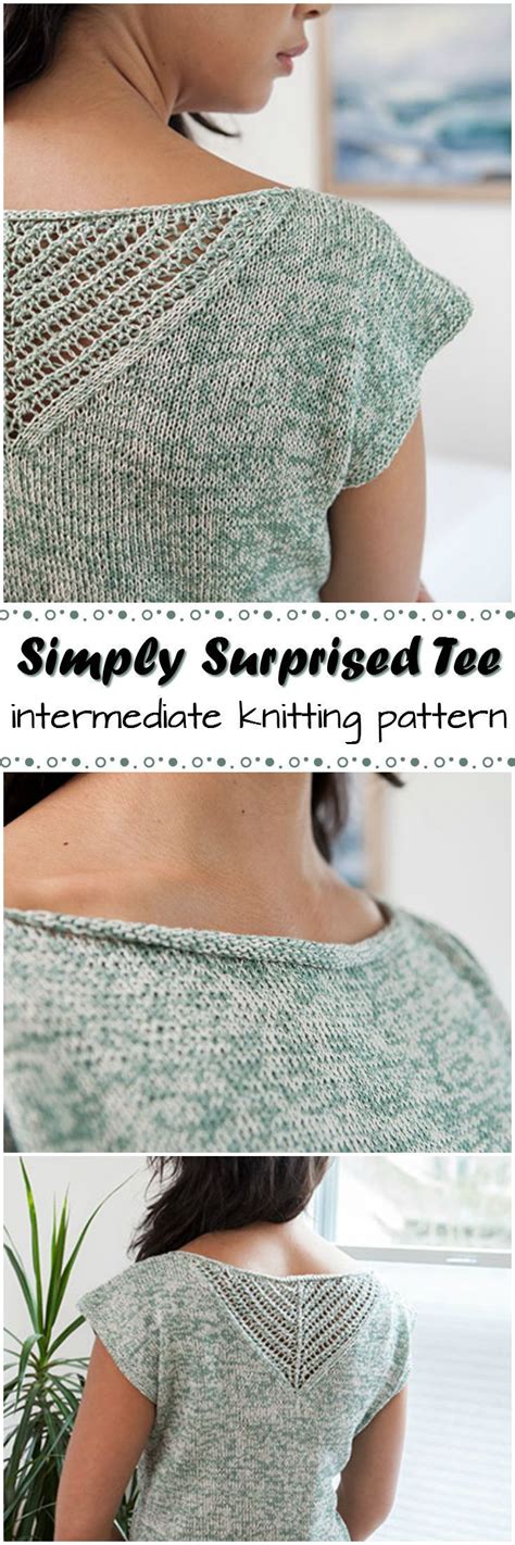 Love The Gorgeous Detail On This Simple Knit T Shirt Pattern So Pretty