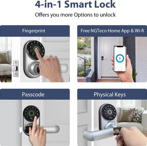 Ngteco Smart Door Lock Biometric Fingerprint Door Lock With Bluetooth