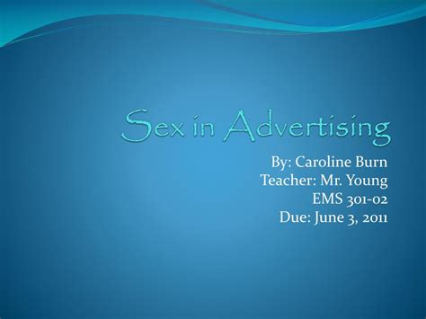 Ppt Sex In Advertising Powerpoint Presentation Free Download Id2607117
