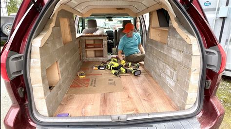 Mini Van Camper Conversion How To Build A Mini Van Step By Step To