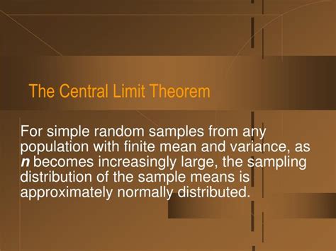 PPT - The Central Limit Theorem PowerPoint Presentation, free download ...