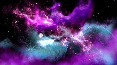 Live Wallpaper 4k Purple Galaxy Youtube