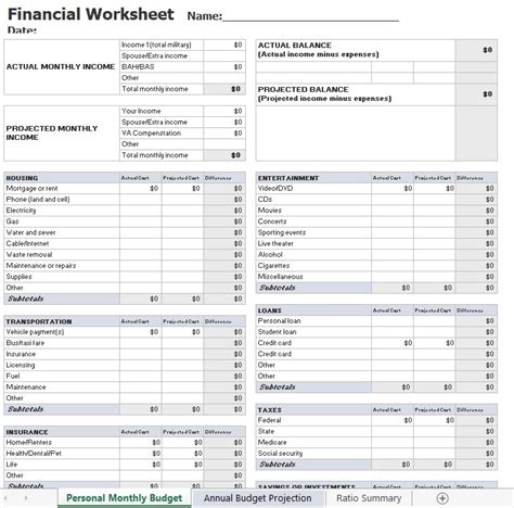 19 Free Personal Budget Templates Ms Office Documents