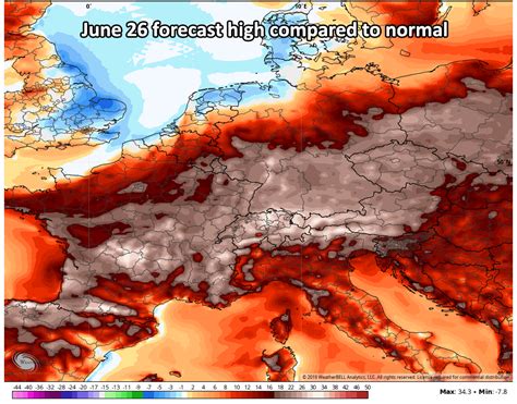 Hell Is Coming Potentially Historic And Deadly Heat Wave To Roast Europe From Wednesday Through