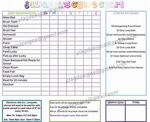 Chore Charts Teaching Responsibilities And Be Smart With Money Noh