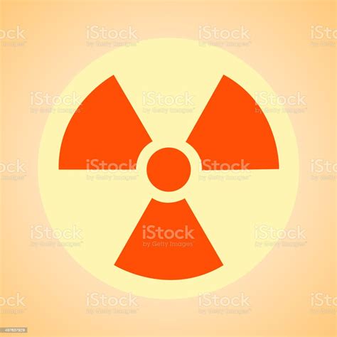 Nuclear Sign Representing The Danger Of Radiation Stock Illustration