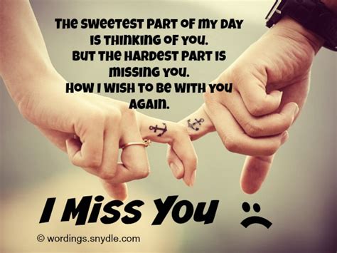 Missing You Messages And Wordings Wordings And Messages