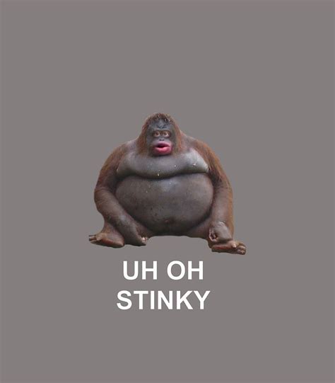 Uh Oh Stinky Poop Le Monke Meme Digital Art By Willia Dixie Fine Art