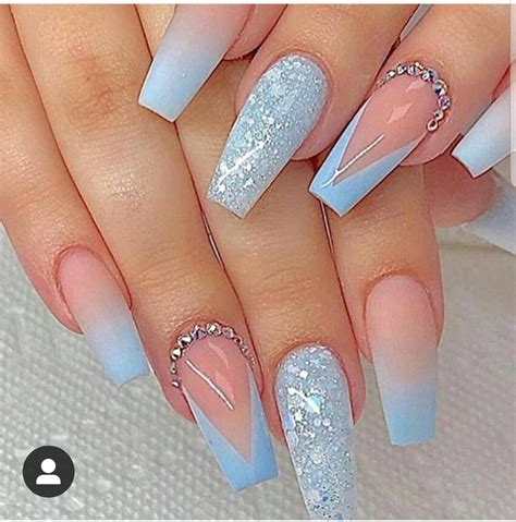 Pin By Redhead C On Alexx Nails Blue Acrylic Nails Coffin Nails Long