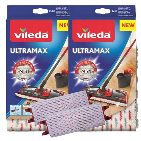 Vileda Wkład Mop Ultramax Ultramat Nakładka do mopa płaskiego 2 sztuki 15116061243 Allegro pl