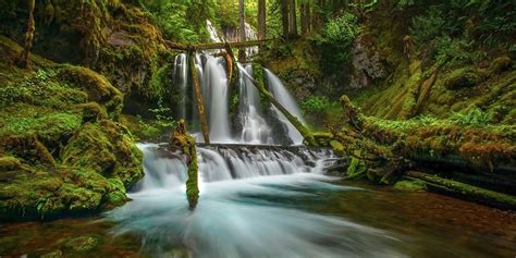 Panther Creek Falls In Washington Waterfall Travel Usa Photo