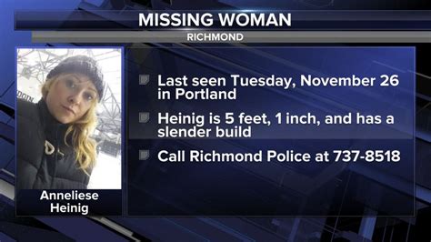 Police Locate Vehicle Of Missing Richmond Woman