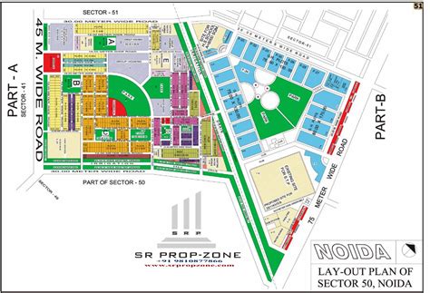 Layout Plan Of Noida Sector 50 Hd Map Ecotech Industry Industrial