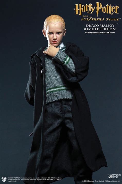 Harry Potter Draco Malfoy Slytherin Black Wizard Robe Blackopstoys