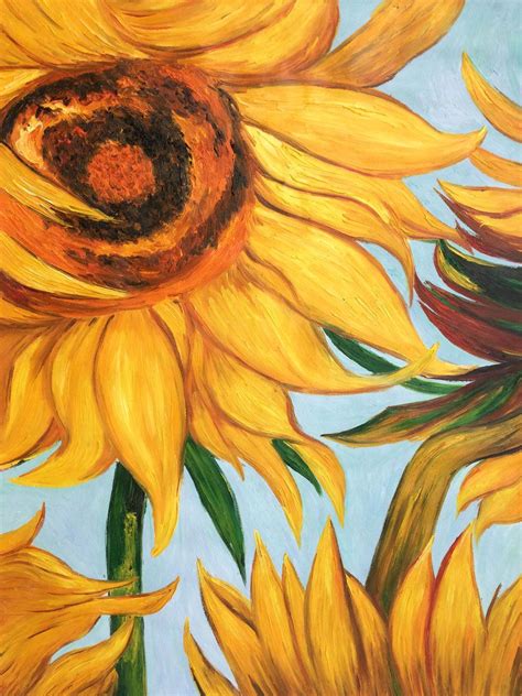 Sunflowers Detail Vincent Van Gogh At Sunflower
