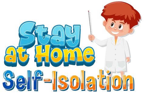 Premium Vector Stay At Home Self Isolation Illustration