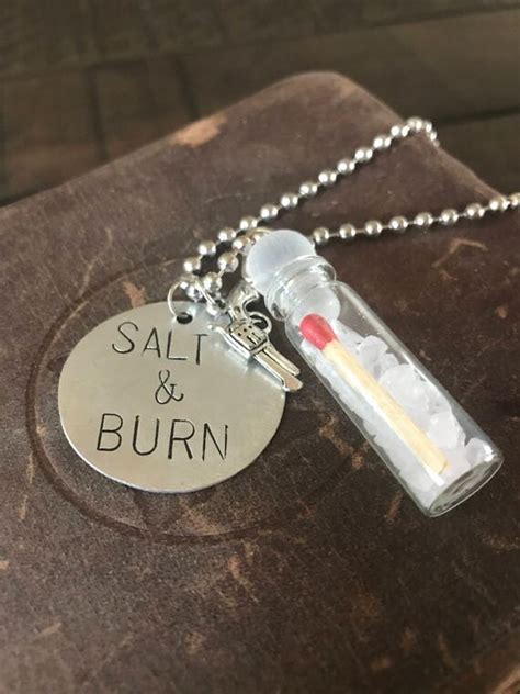 Items Similar To Supernatural Salt And Burn Necklace On Etsy
