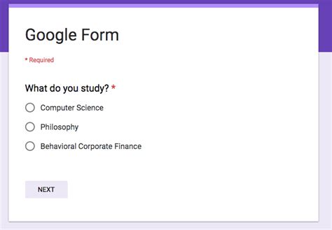 Digital Tool - google forms