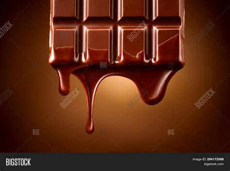 Chocolate Bar Melted Image And Photo Free Trial Bigstock