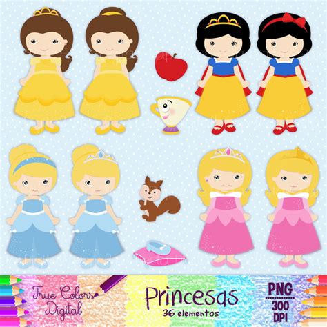 Kit Digital Princesas Elo7 Produtos Especiais