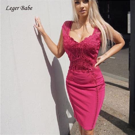Leger Babe Hl Rose Red Cap Sleeve V Neck Embroidery Mesh Patchwork High Quality Celebrity Party