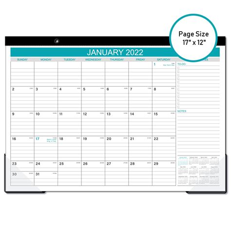 2022 Desk Calendar 18 Monthly Deskwall Calendar January 2022 June