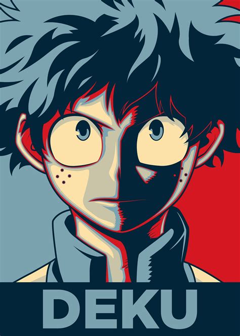 Deku Poster Picture Metal Print Paint By Christopher Sanabria