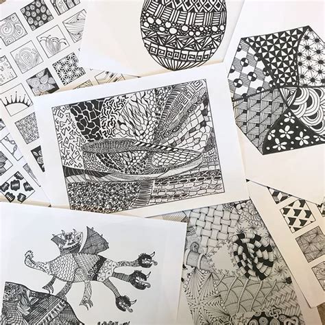 Muster zeichnung muster malen zentangle muster mandala kunstunterricht doodle art einfach mandalas zum ausdrucken mandalas zeichnen zen . GRAFIK. Aktuell arbeiten wir im Kunstuterricht an einer ...