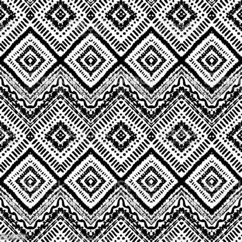 Hand Drawn Painted Seamless Pattern Vector Illustration Stock