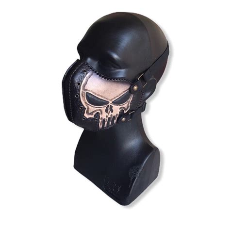 Skull Mask Protective Mask Motorcycle Mask Custom Leather Etsy In