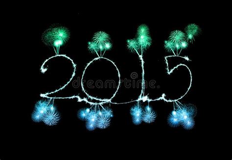 Happy New Year 2015 Made A Sparkler Stock Photo Image Of Abstract
