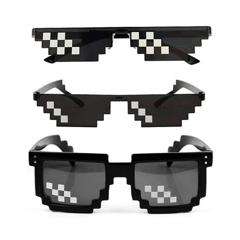 Thug Life Glasses Deal With It Sunglasses Mlg Eyewear Unisex Meme Cool 8 Bit Ebay