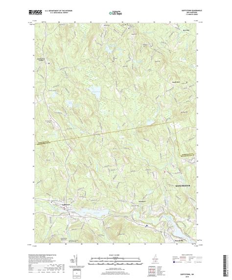 Mytopo Goffstown New Hampshire Usgs Quad Topo Map