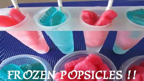 frozen popsicles gummy popsicle and lollipop ice pops inspired by disney movie princess elsa