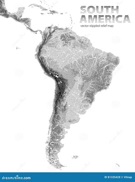 Shaded Relief Map Of South America South America Map Images