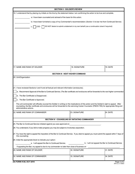 Da Form 4126 Fill Out Sign Online And Download Fillable Pdf