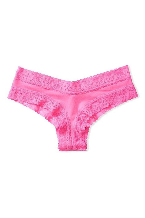 buy victoria s secret stretch cotton lacewaist cheeky panty from the victoria s secret uk online