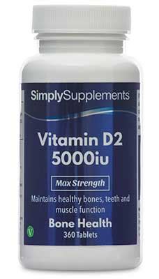 Sun exposure is certainly the most efficient way. Vitamin D2 5000iu * 360 Tablets * Max Strength * Maintains ...