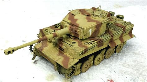 Painting Weathering Tiger 1 German Camouflage With Tamiya Paints